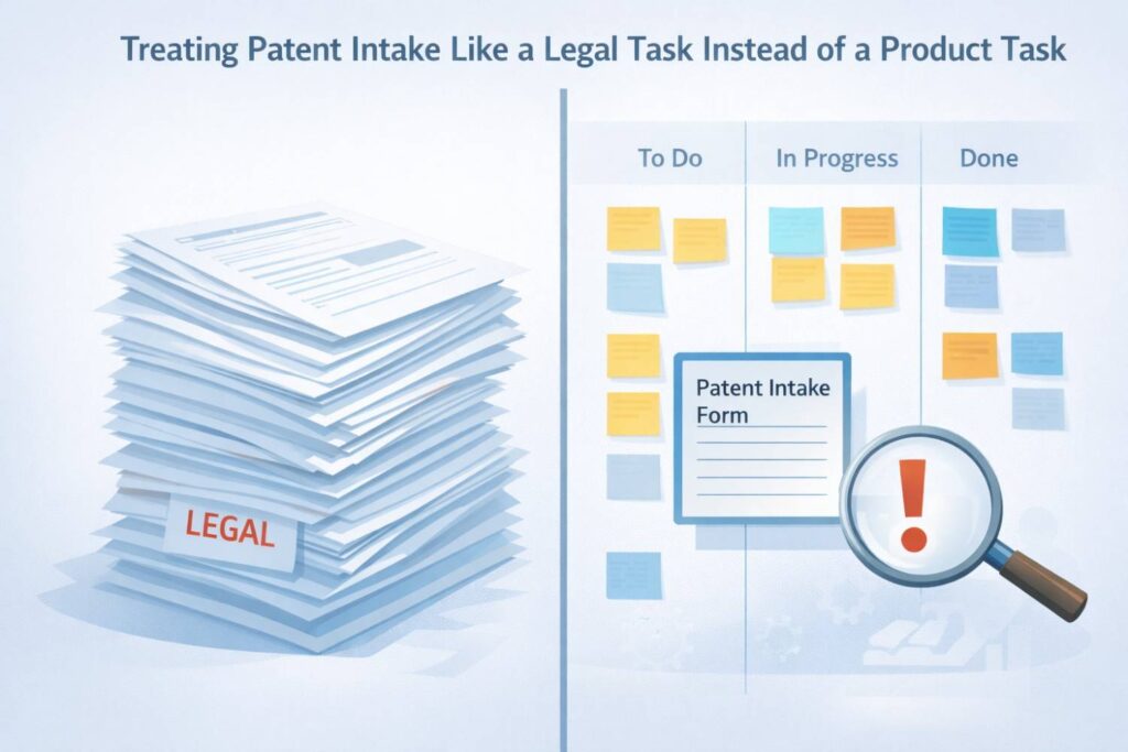 The smarter approach is alignment. Patent intake should sit close to product strategy conversations. When roadmap decisions are made, someone should ask: does this create protectable value?