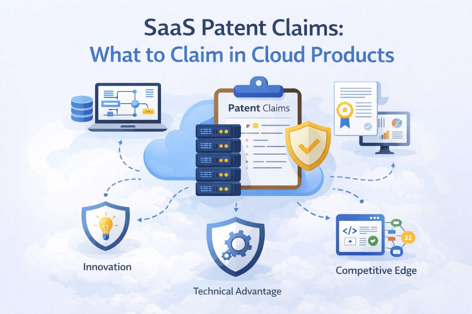 What should you claim in a SaaS patent? Learn how to protect cloud architecture, workflows, and backend systems the right way.