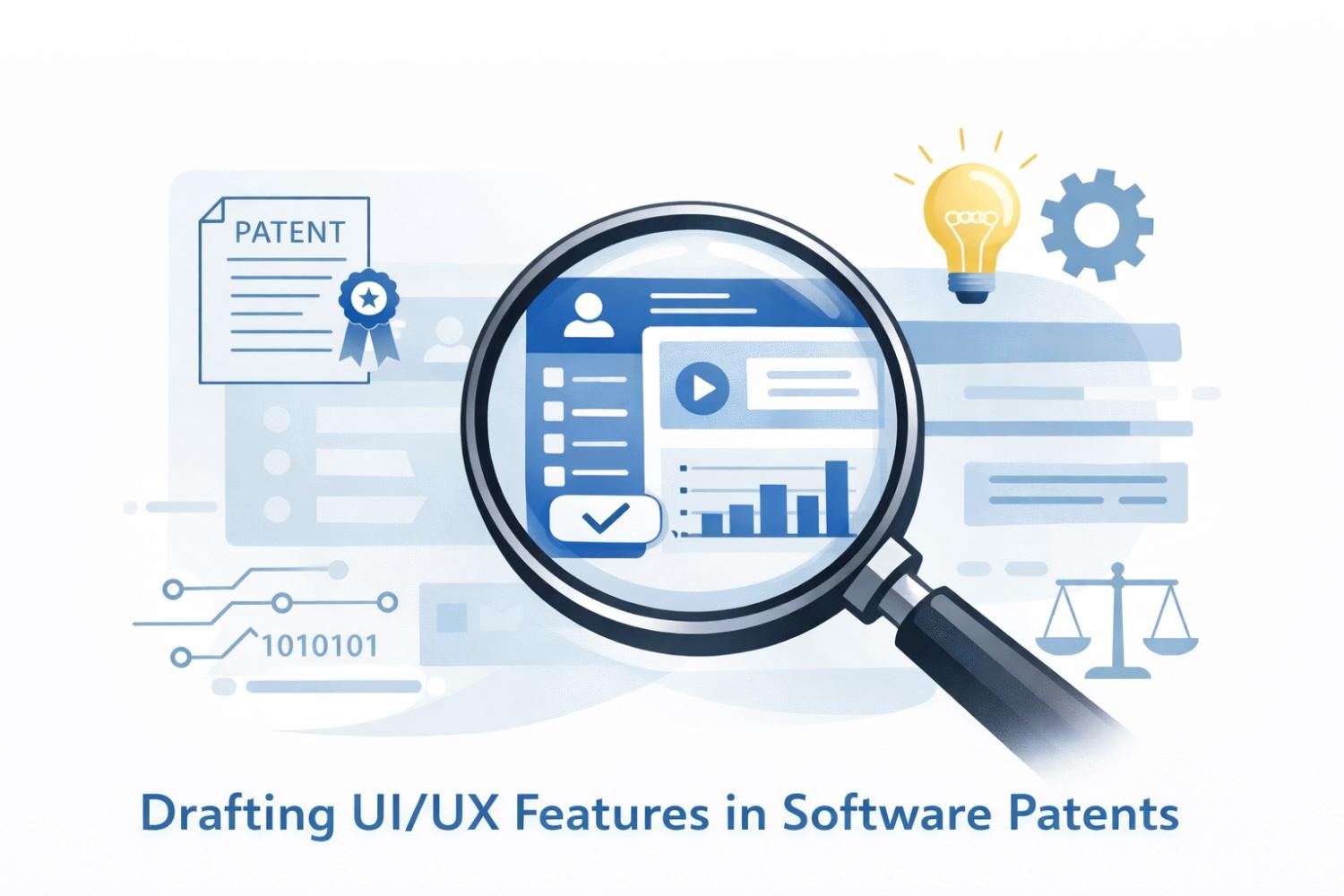Learn how to protect UI and UX innovations with clear, defensible software patent claims.