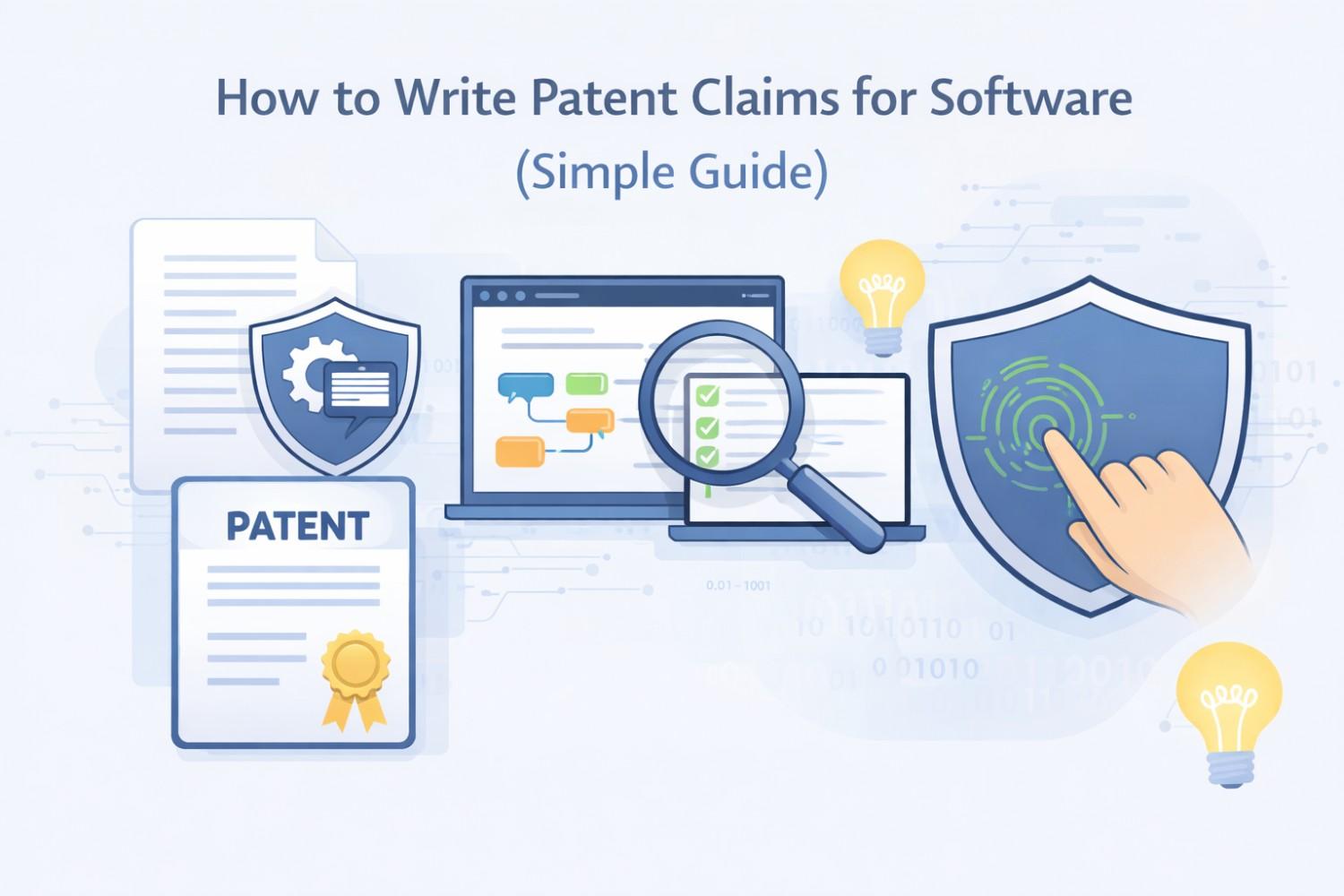 How to Write Patent Claims for Software (Simple Guide)