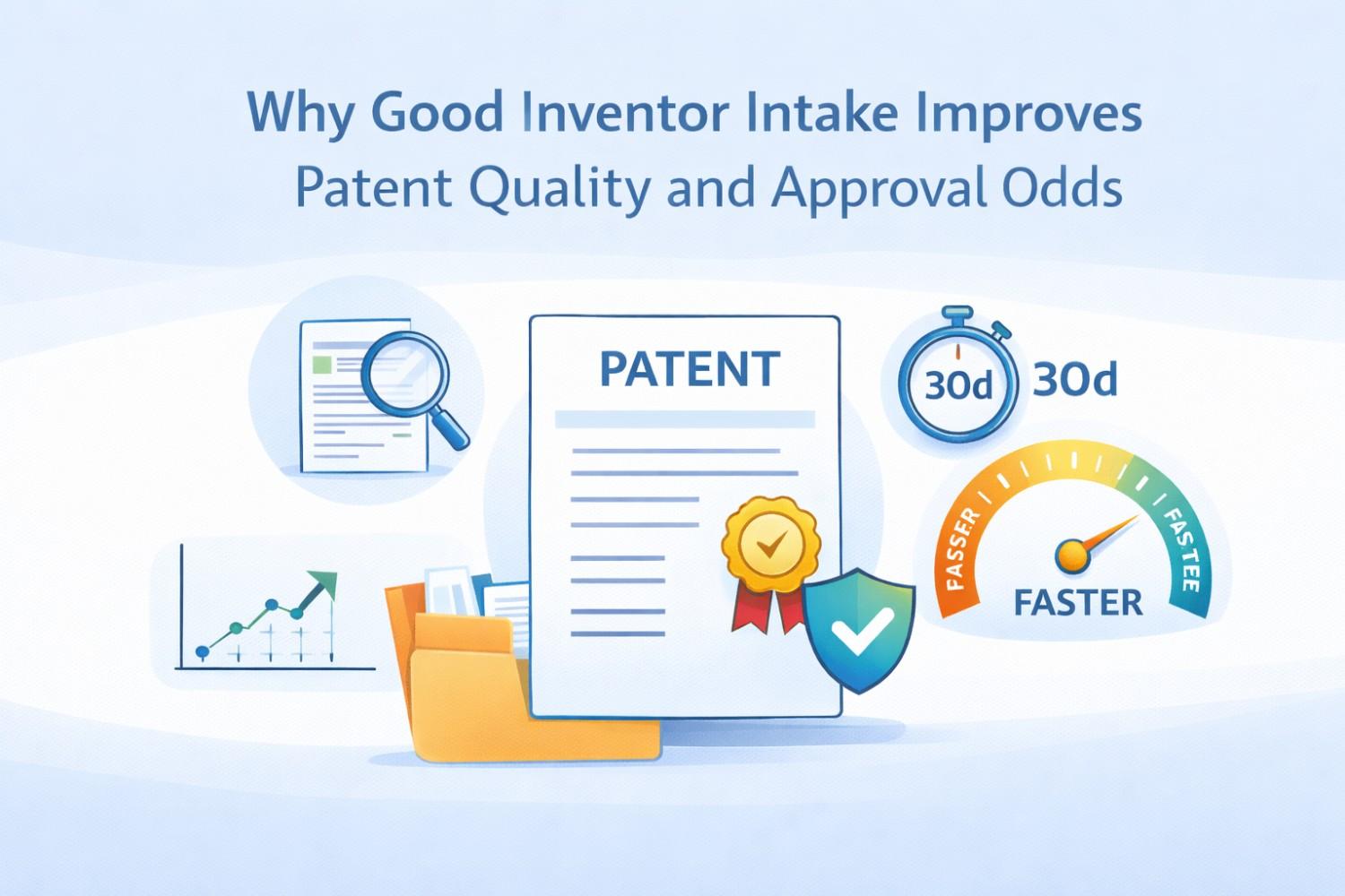 Why Good Inventor Intake Improves Patent Quality and Approval Odds