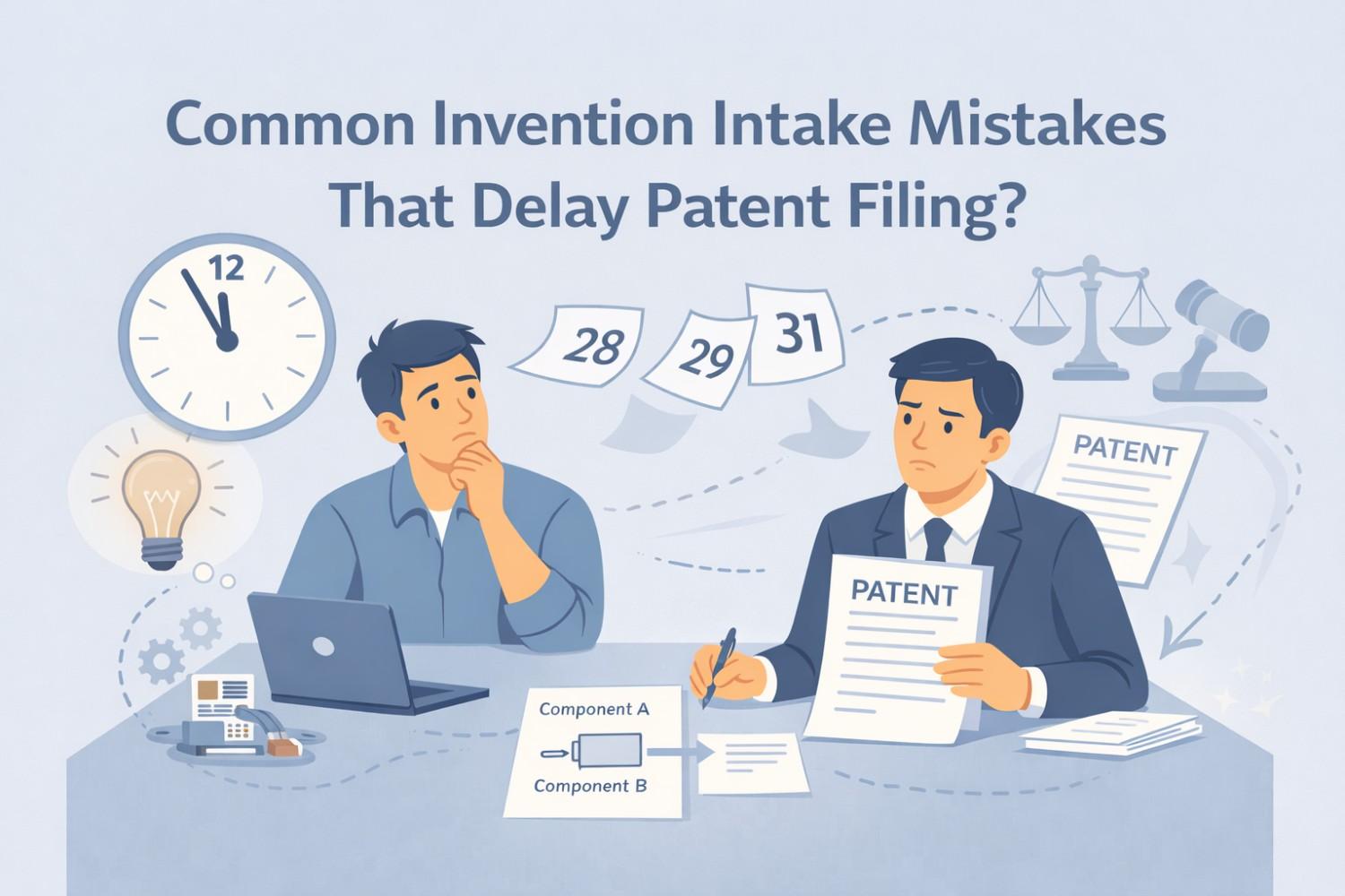Common Invention Intake Mistakes That Delay Patent Filing