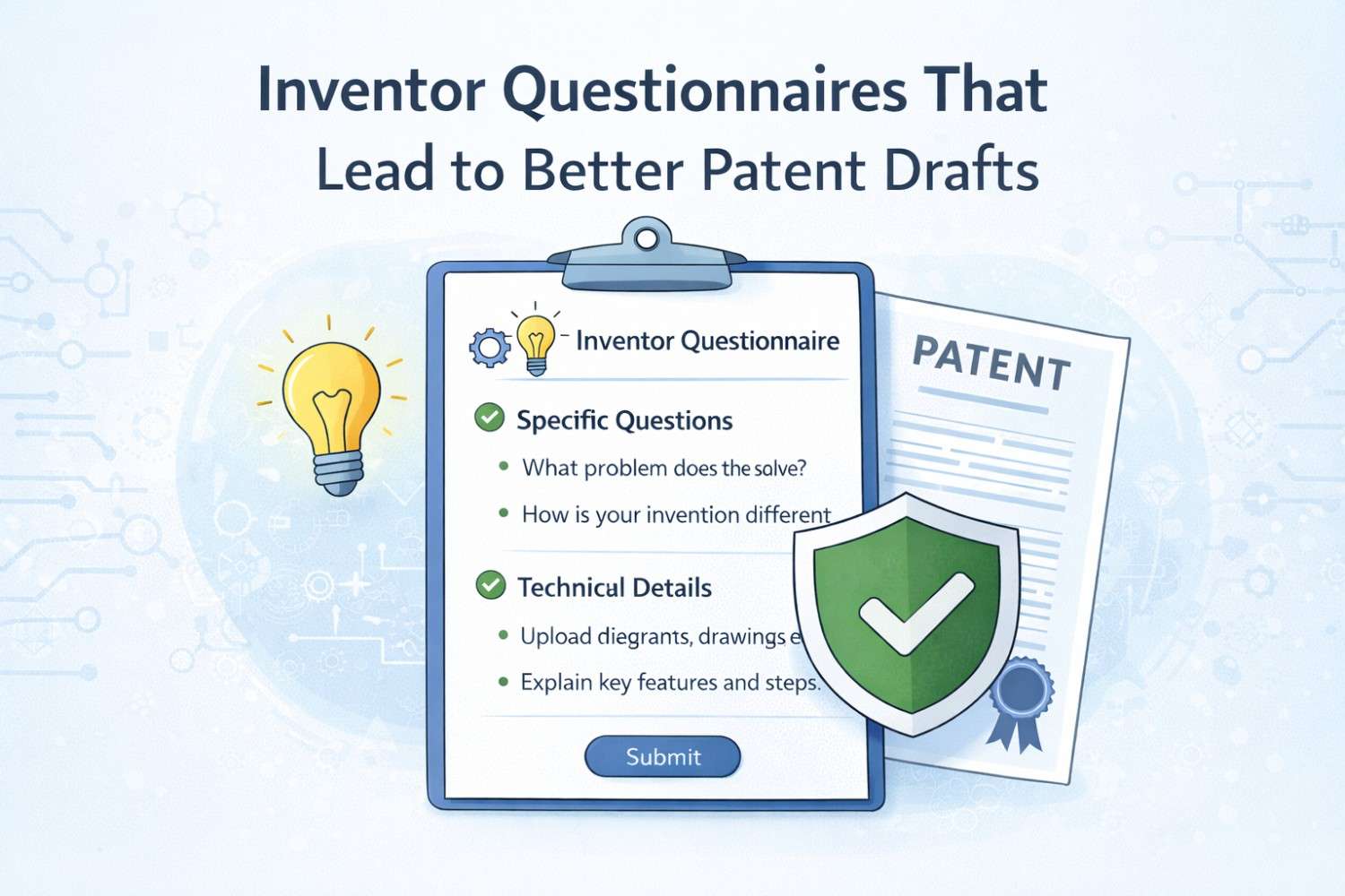 Inventor Questionnaires That Lead to Better Patent Drafts