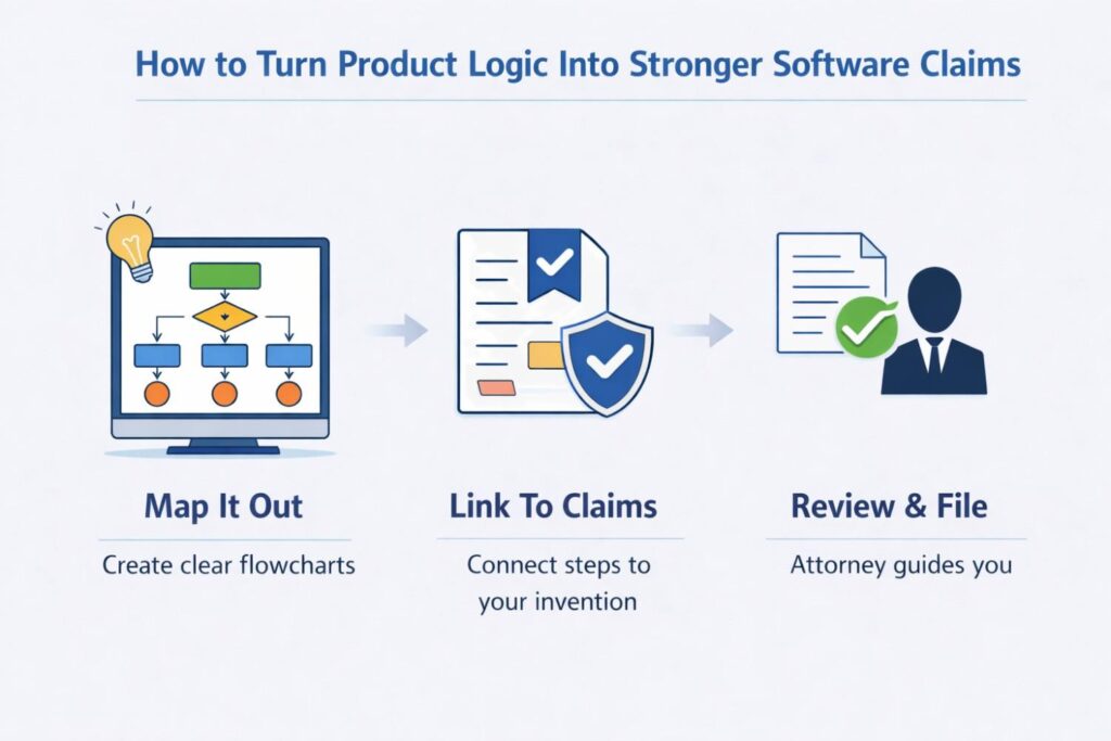 That matters because many software inventions create value through conditional handling. The software may select between paths based on a threshold, a classification, a score, a rule outcome, or the presence of a mismatch.