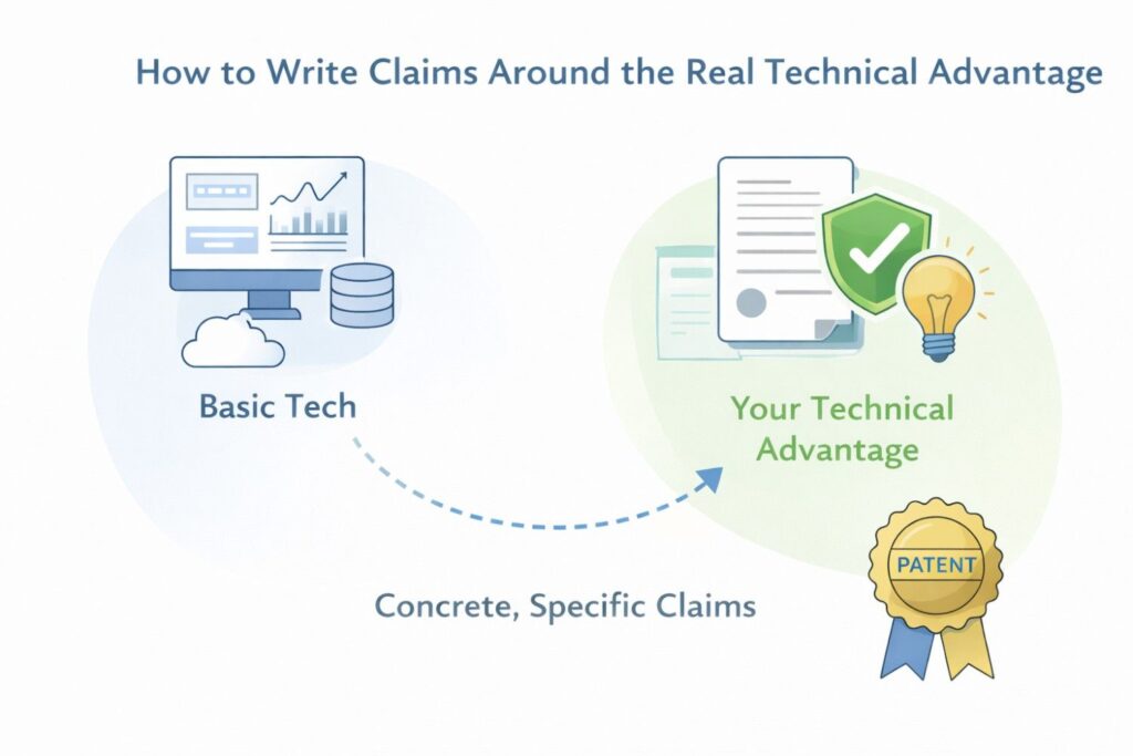 First, identify the core engine that drives the advantage. Then identify the specific version that your product uses today. Then identify the variations you expect to add as the roadmap evolves.