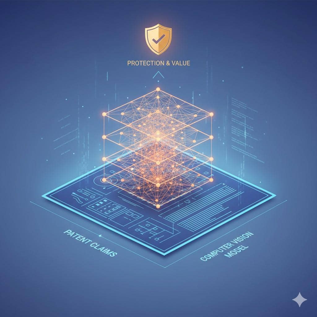 That is risky. A flashy model detail may feel inventive today and look ordinary later. But a well-framed claim around the operating system, decision logic, and deployment structure can stay valuable even as the underlying model changes.