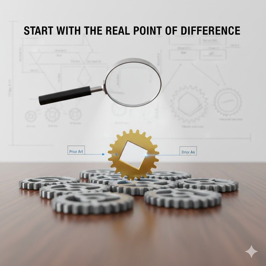 A small but essential system move can support a powerful claim strategy. Once that core is protected, you can build outward. You can draft broader versions where support exists.