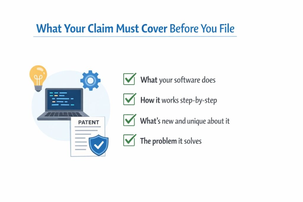 This is also highly actionable for a company preparing to file. Sit with the product lead or engineer and walk one real example from input to output. Then compare that flow to the claim draft.