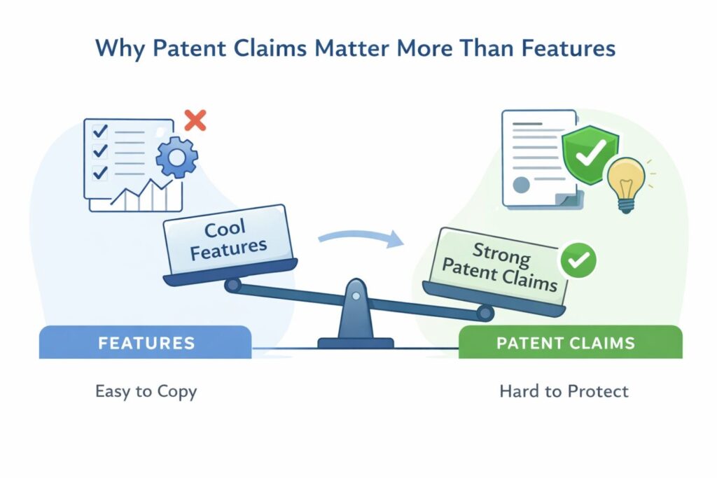 First, what outcome does the user get? Second, what does the system actually do to create that outcome? Third, what makes that process different from older approaches or common tools?