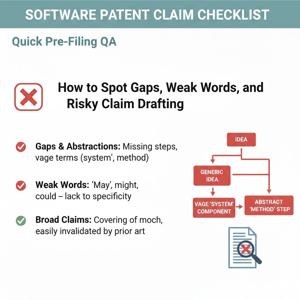 The fastest way to spot weakness is to stop reading the claim like its owner and start reading it like a rival. A competitor is not trying to admire your wording.