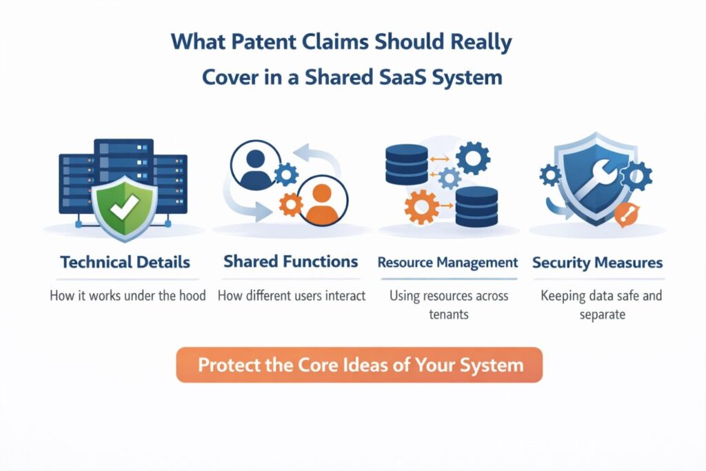 If your platform gives each tenant a separate experience while still using shared services, the claim should not stop at that outcome. It should reach the mechanism that creates the separate experience.