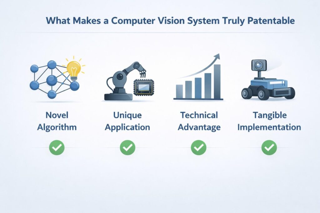 A system that makes review faster, lowers setup effort, improves labeling quality, or reduces operator error may be solving a very real technical problem. If the solution has concrete technical steps, it may be patentable.
