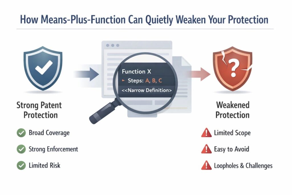 For businesses, this gap between appearance and reality can be expensive. Internal teams may make strategic decisions based on the belief that they have strong coverage over a product advantage. Investors may hear a story about broad protection.