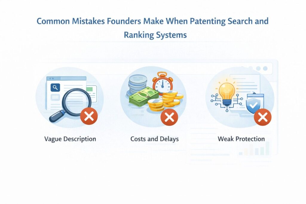 A founder may say, “Our search is better because it gives more relevant results.” That may be true, but it is not yet a useful patent position. Relevance is the outcome.
