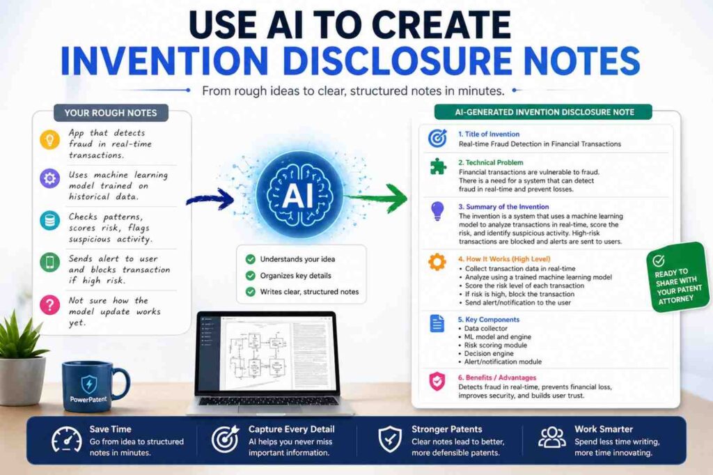 Before a patent application, many teams create an invention disclosure.