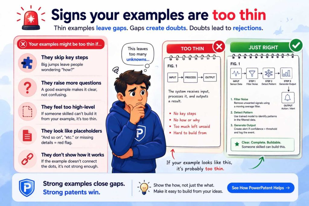 You can often spot weak examples by the feeling they leave.