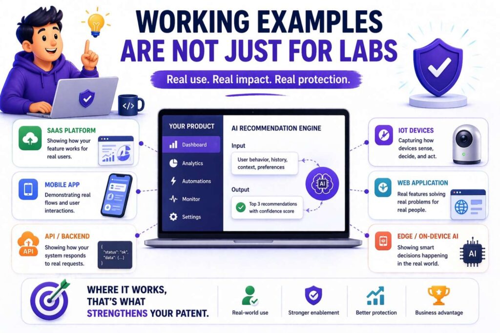 Sometimes founders hear “working example” and think of lab notebooks, formal studies, or scientific experiments