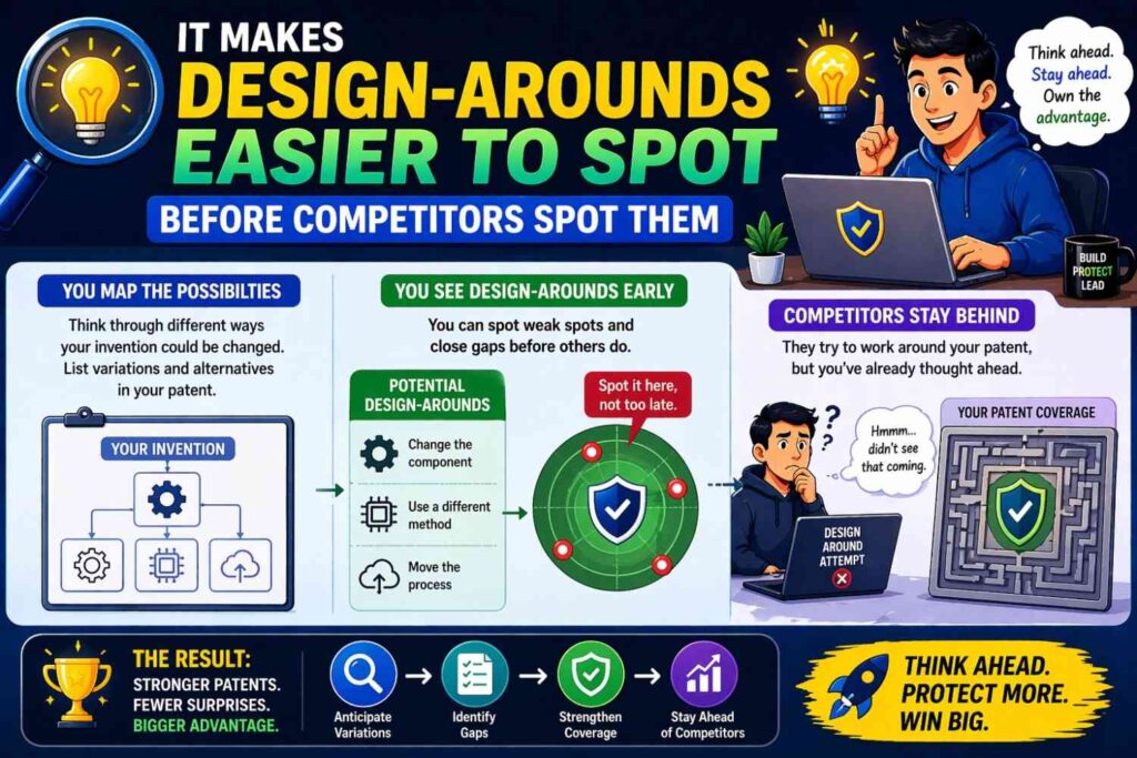 Most companies think about competitors after a patent is filed. 