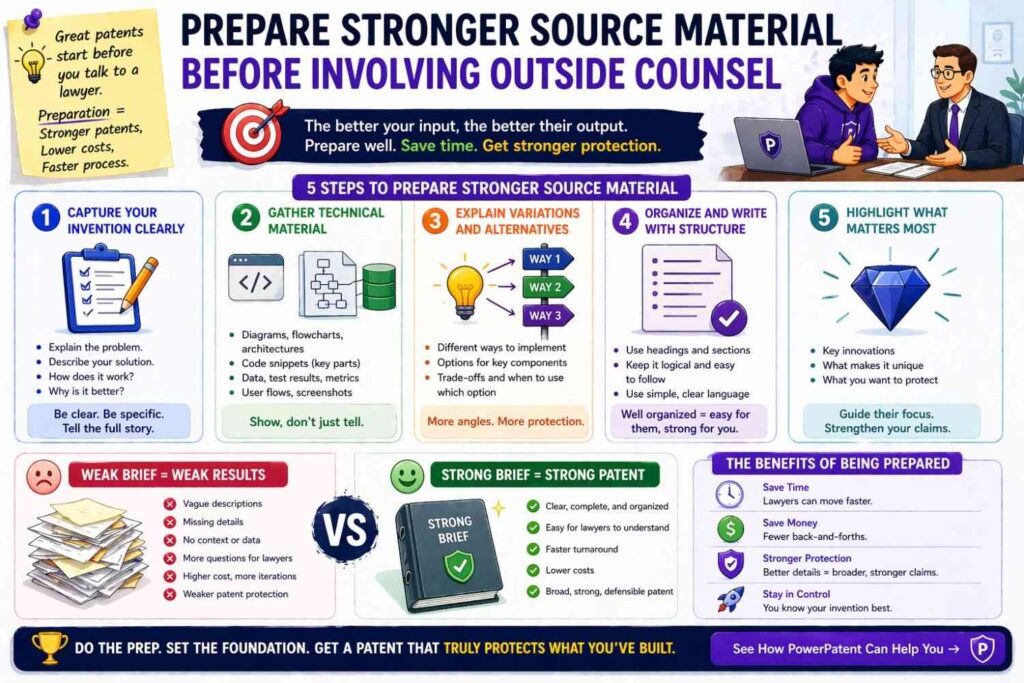 A very actionable step businesses should start taking is improving the quality of what they hand to patent counsel.