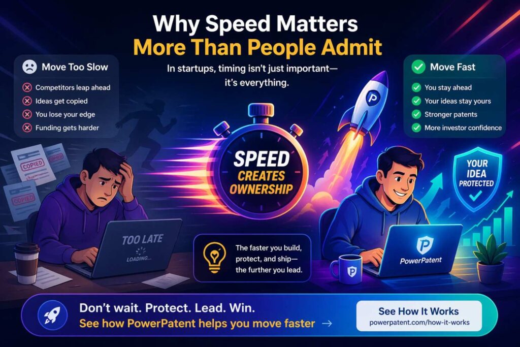 Founders often hear that patent quality matters, and that is true. But speed matters too.