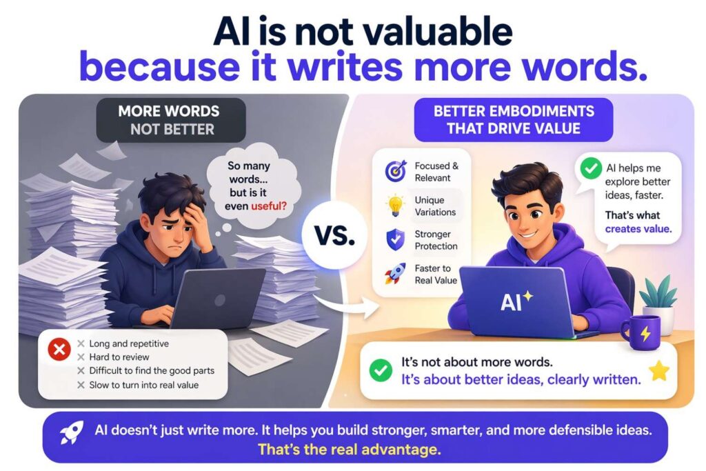 The value of AI is not that it can flood a page with text.