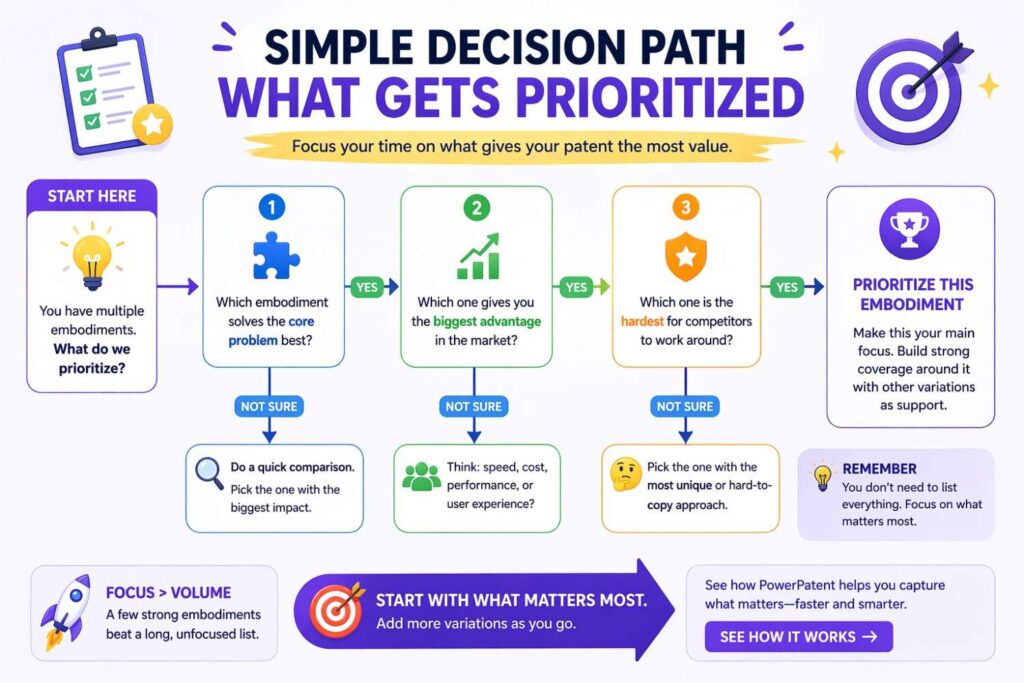 One reason patent workflows feel messy inside startups is that teams do not always know what deserves attention first.