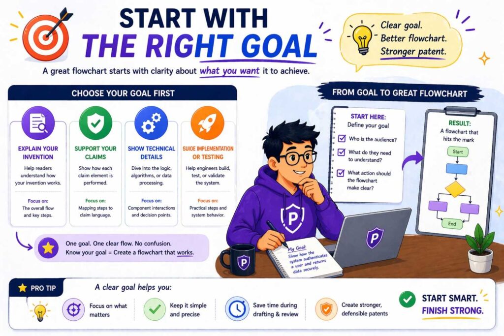 Before you turn text into a flowchart, decide what that flowchart is meant to do.