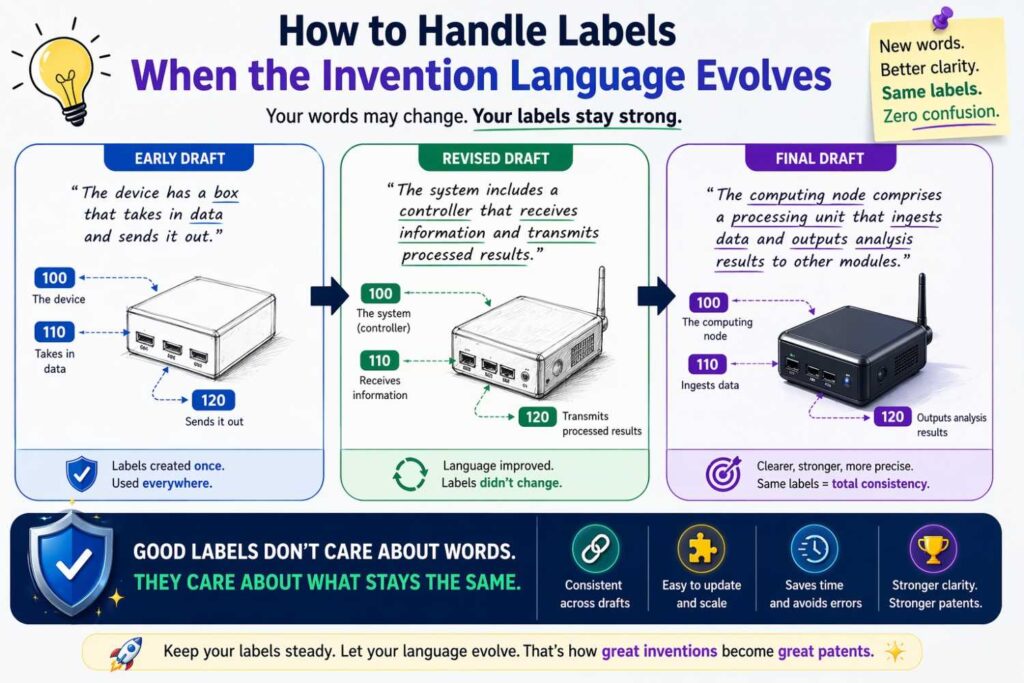Patent drafts often improve over time.
