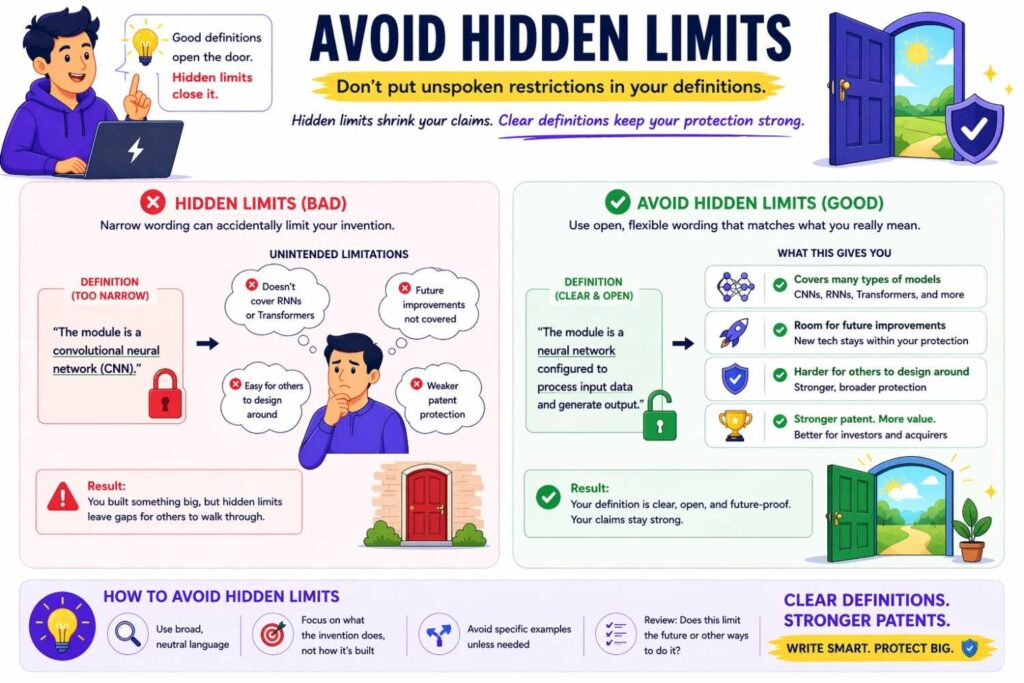 A hidden limit is a word that makes the claim smaller than you meant.