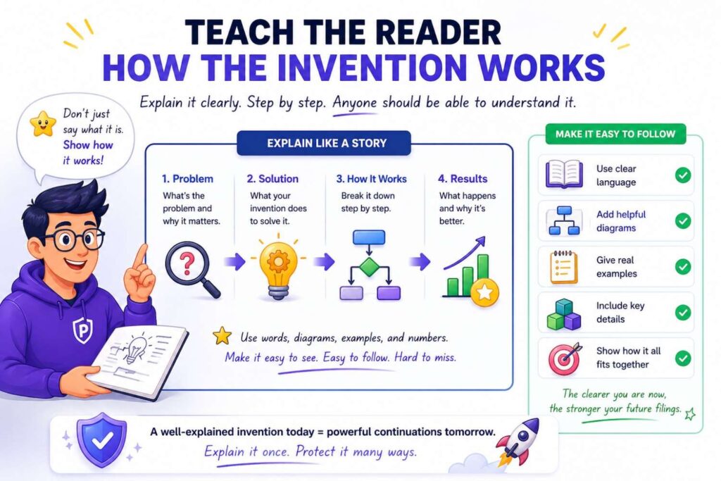 A continuation-friendly spec should teach.