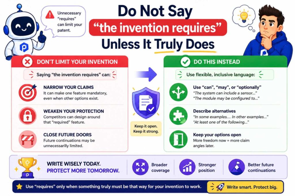 But if it is only part of one example, use softer wording.