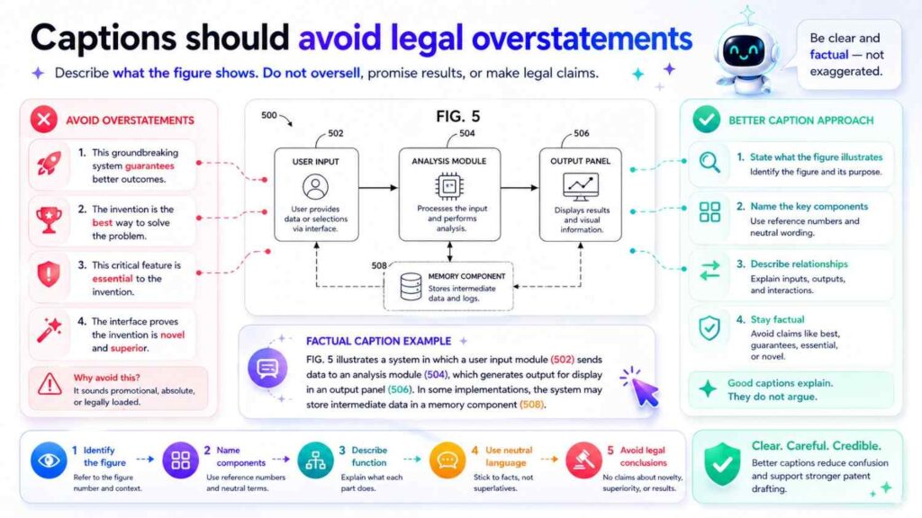 The patent application should describe the invention. 