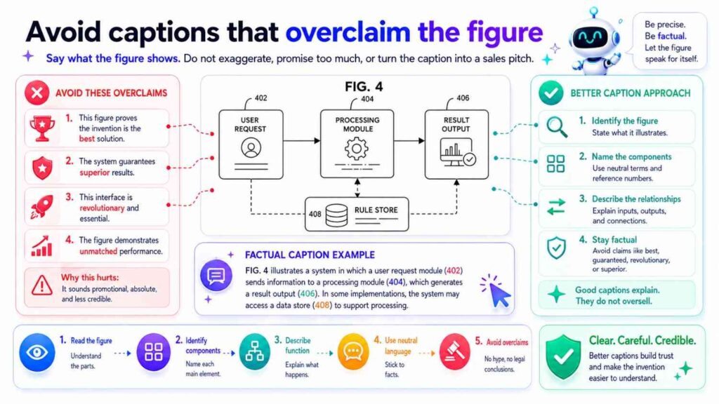 A caption should not say more than the figure shows.