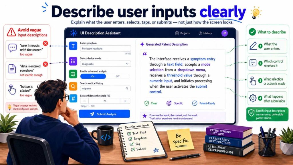 This is much stronger than saying “the user can interact with the interface.”