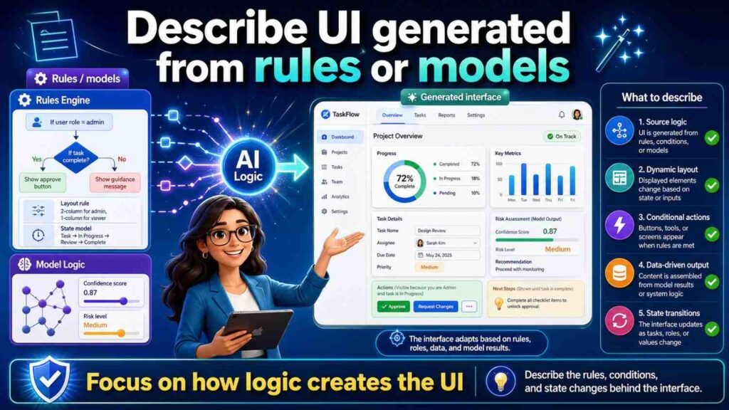 Some systems decide what to show based on a model or rule.
