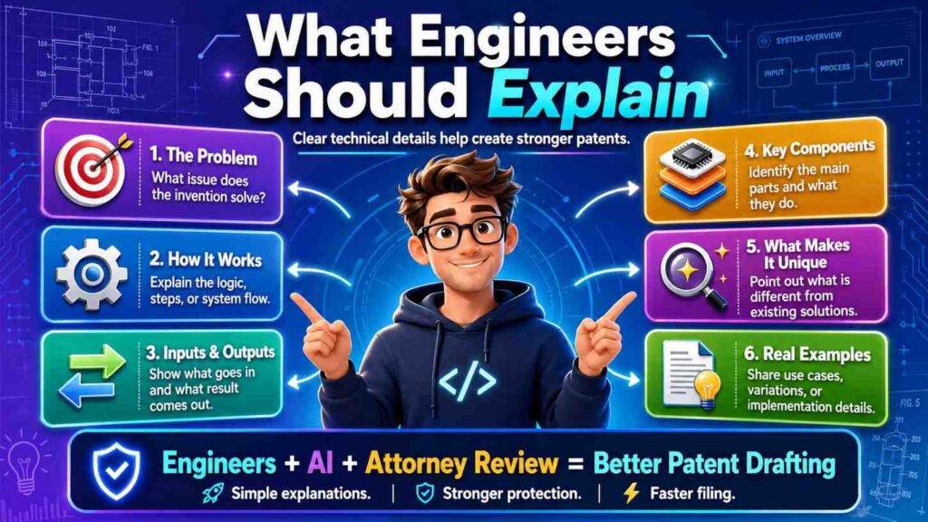 Engineers should explain the logic behind the interface.