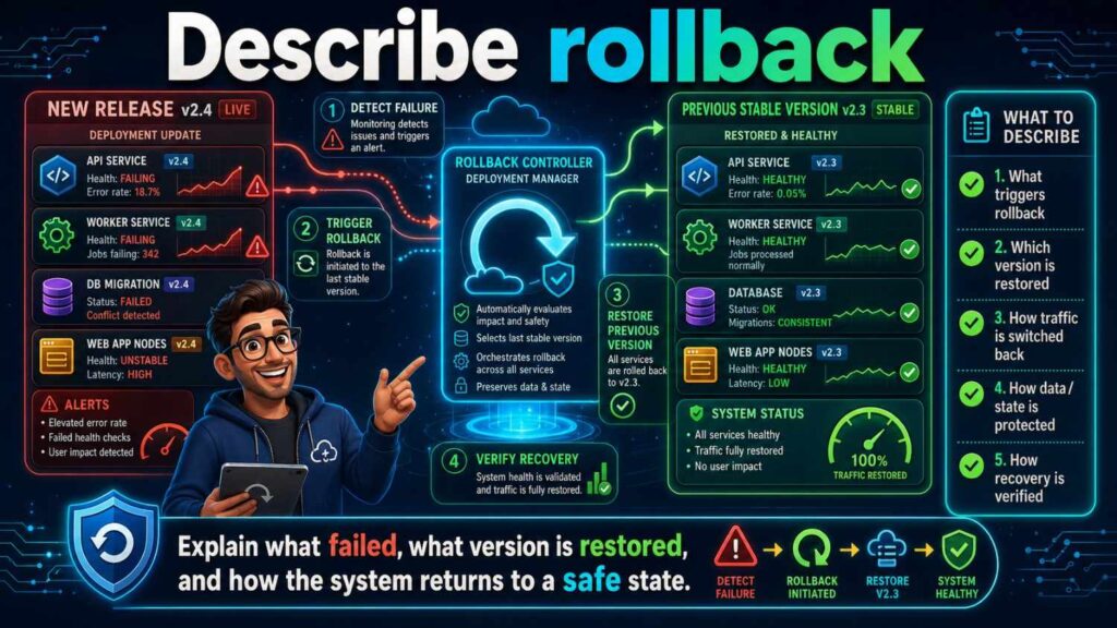 Rollback can matter for reliability.