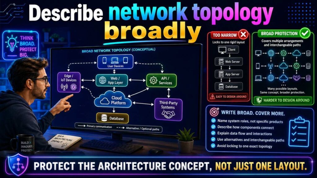 A diagram may show one topology.
