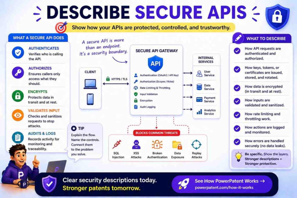 Many security features happen at APIs.