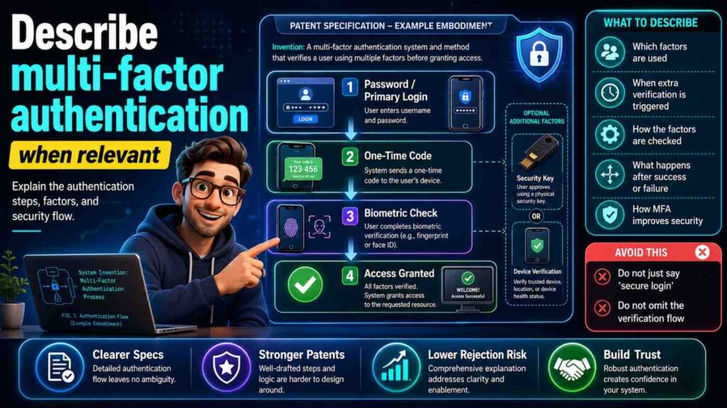 Multi-factor authentication can be mentioned broadly.