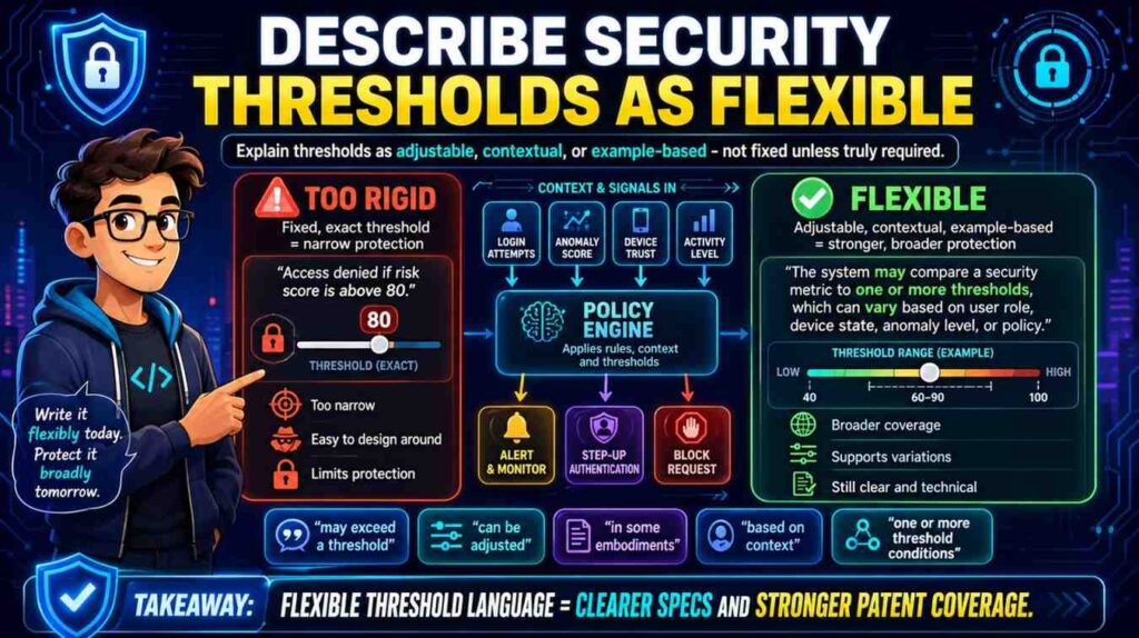 Security thresholds are common.