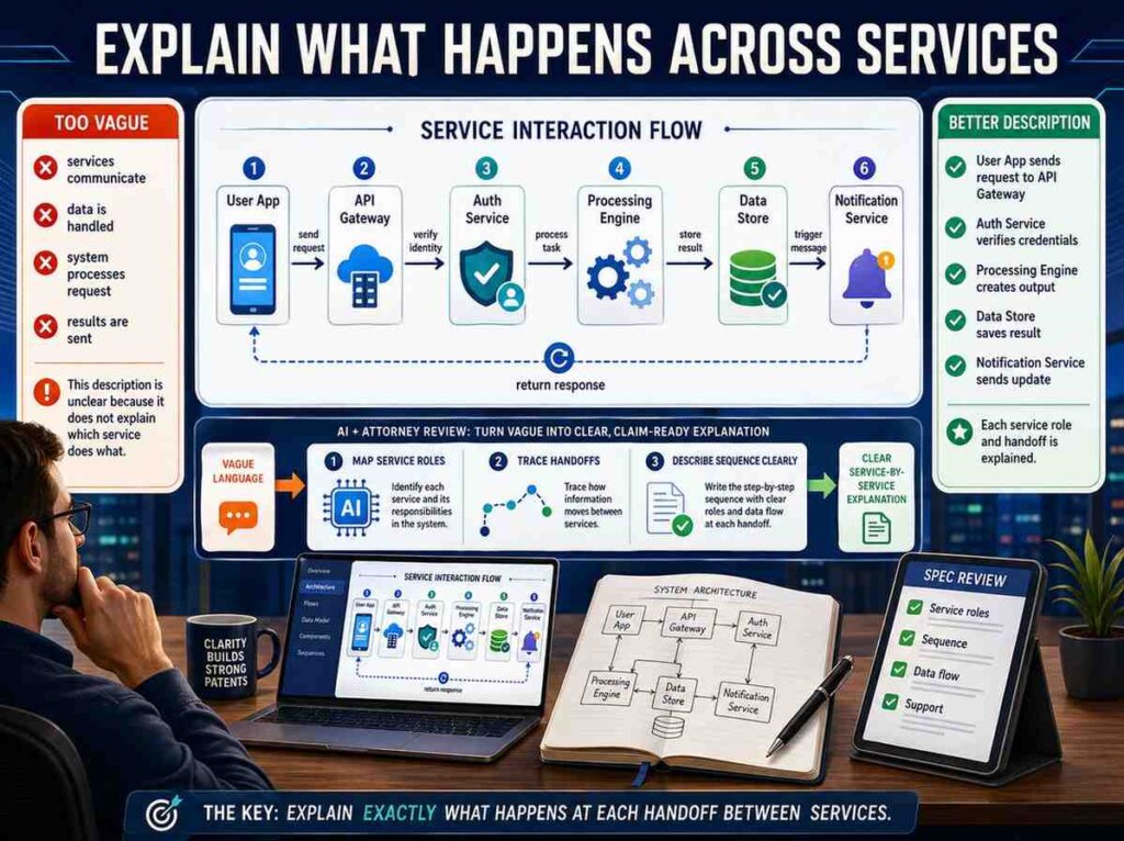 Many inventions are not one box. They are services talking to services.