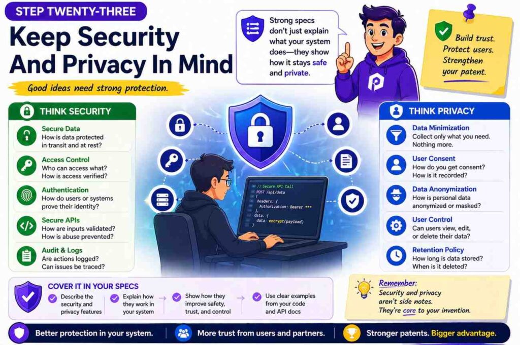 When drafting from code and API docs, be careful with secrets and private data.