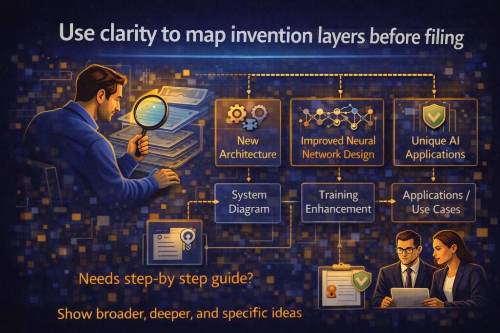 One highly actionable way to create flexibility later is to map the invention in layers before the specification is final.