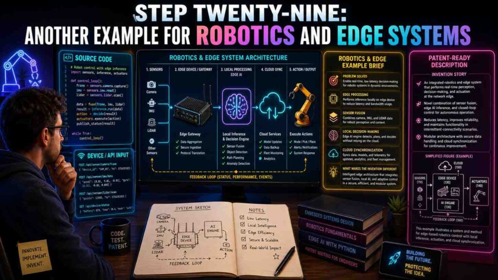 Software patents are not only for cloud apps. Many robotics, device, and edge AI teams have code that controls real-world systems.