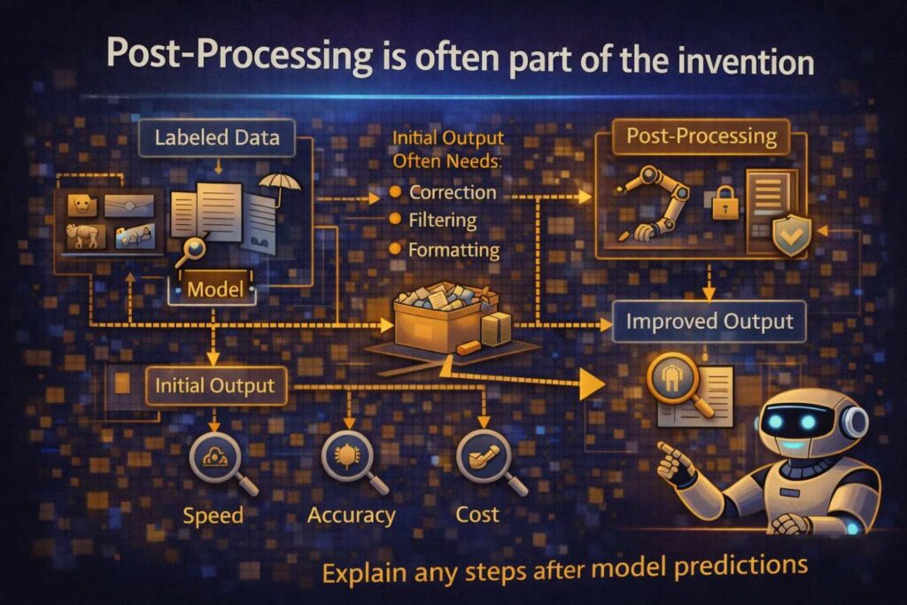 In AI systems, the raw model output is frequently not the final output