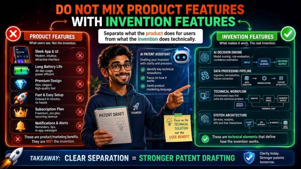 Founders often describe their product. That makes sense. They know the product best.