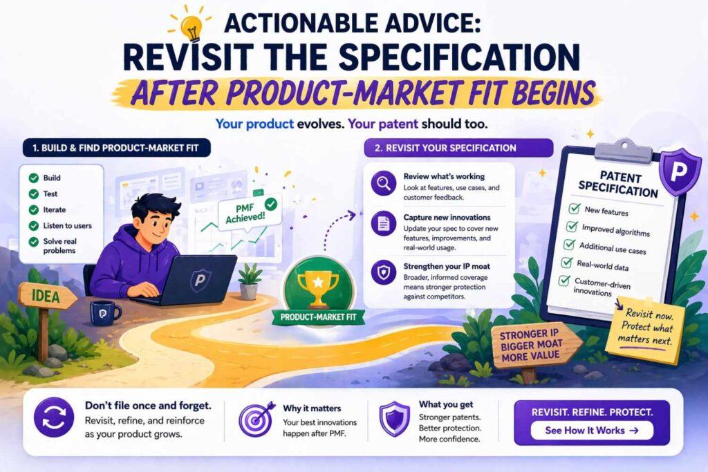 Many companies file early, which is often wise, but then never revisit the strategic framing of that invention