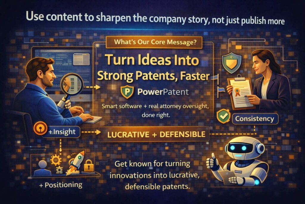 A better use is to treat content as a place where the company story gets refined.