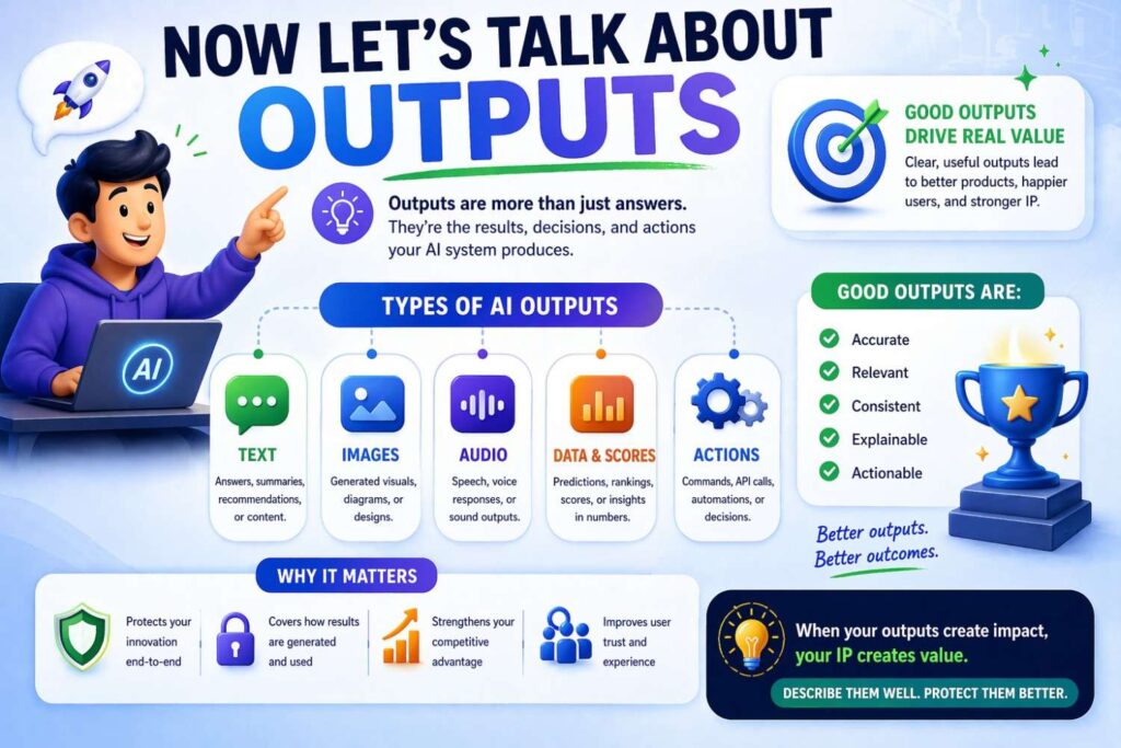 Most founders are weaker at describing outputs than inputs.